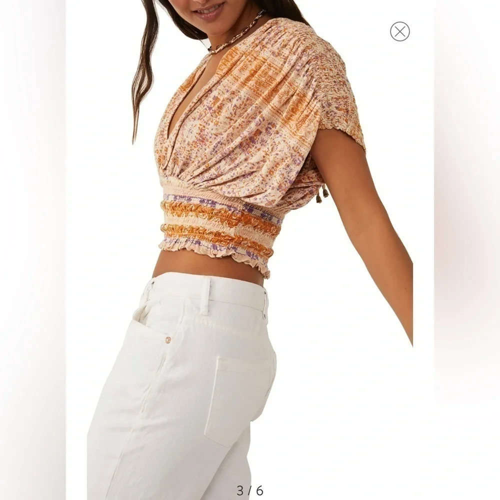 ⚠️SALE⚠️ Nwt Free People Next Vacay top - Picture 3 of 4